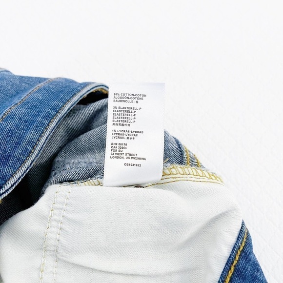 BDG Girlfriend High-Rise Dark Wash Denim Split Zippered Hem Jeans SZ27 MINT - Picture 2 of 9